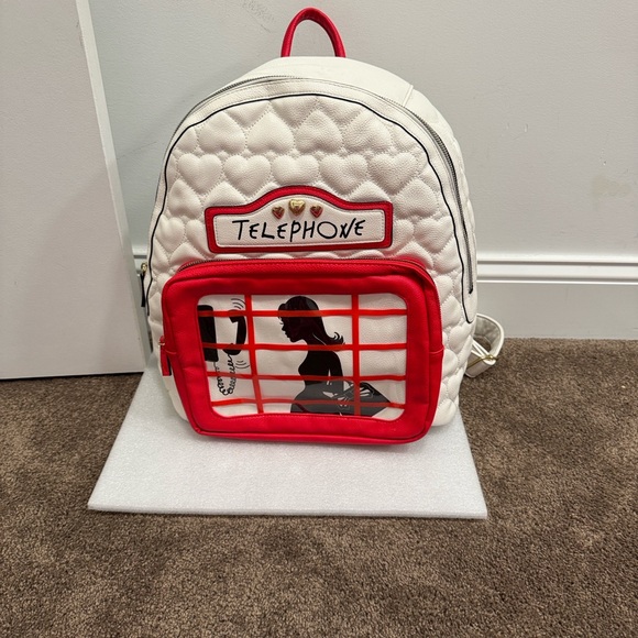 Betsey Johnson Handbags - Betsey Johnson rare telephone booth full size backpack